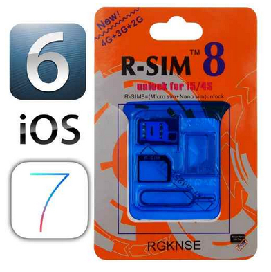 Gevey R-sim 8 Gold Turbosim Para Iphone 4s Y 5 Rsim -ios 7